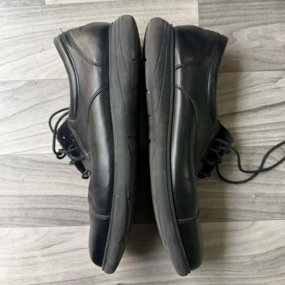 Rockport RMDECLAN-C Black Leather Oxford Dress Shoes